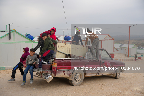 Local Organizations, Including Orange, Undertook The Delivery Of A Residential Village On January 23, 2023, In The Outskirts Of Afrin, Alepp...