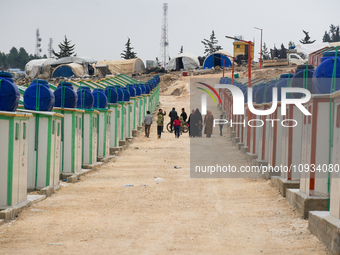 Local Organizations, Including Orange, Undertook The Delivery Of A Residential Village On January 23, 2023, In The Outskirts Of Afrin, Alepp...