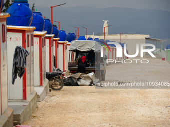 Local Organizations, Including Orange, Undertook The Delivery Of A Residential Village On January 23, 2023, In The Outskirts Of Afrin, Alepp...