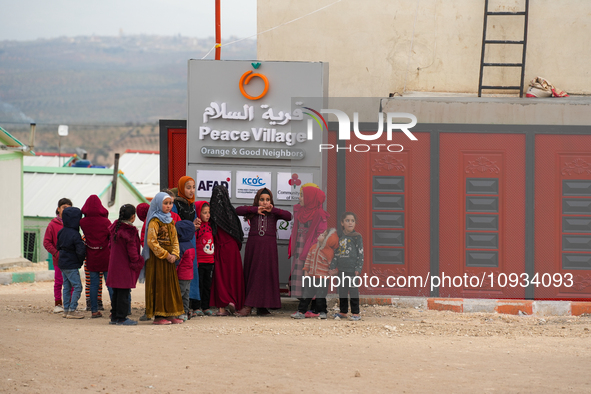 Local Organizations, Including Orange, Undertook The Delivery Of A Residential Village On January 23, 2023, In The Outskirts Of Afrin, Alepp...