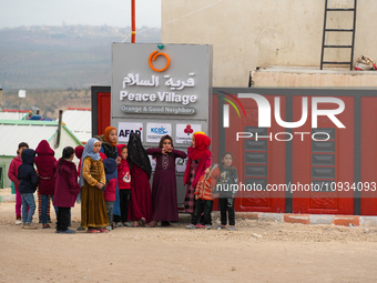 Local Organizations, Including Orange, Undertook The Delivery Of A Residential Village On January 23, 2023, In The Outskirts Of Afrin, Alepp...