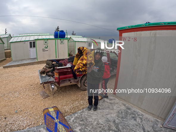 Local Organizations, Including Orange, Undertook The Delivery Of A Residential Village On January 23, 2023, In The Outskirts Of Afrin, Alepp...