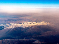 An Arial view on Zagros mountains in Iraq, January 5, 2024 (