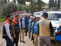 A Delegation From The United Nations High Commissioner For Refugees (UNHCR), The World Health Organization (WHO), And UN Representatives For...