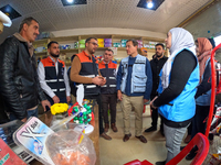 A Delegation From The United Nations High Commissioner For Refugees (UNHCR), The World Health Organization (WHO), And UN Representatives For...