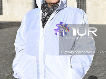 Carolyn Smith is attending the photocall for ''World Cancer Day'' at Wedekin Palace in Rome, Italy, on January 30, 2024. (