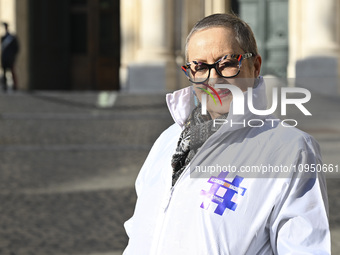 Carolyn Smith is attending the photocall for ''World Cancer Day'' at Wedekin Palace in Rome, Italy, on January 30, 2024. (