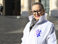 Carolyn Smith is attending the photocall for ''World Cancer Day'' at Wedekin Palace in Rome, Italy, on January 30, 2024. (