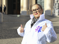 Carolyn Smith is attending the photocall for ''World Cancer Day'' at Wedekin Palace in Rome, Italy, on January 30, 2024. (