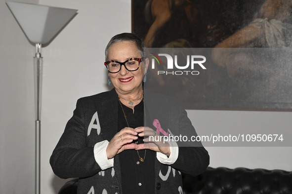 Carolyn Smith is attending the photocall for ''World Cancer Day'' at Wedekin Palace in Rome, Italy, on January 30, 2024. 