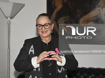 Carolyn Smith is attending the photocall for ''World Cancer Day'' at Wedekin Palace in Rome, Italy, on January 30, 2024. (