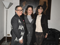 Carolyn Smith, Alessandra Locatelli, and Anna Maria Mancuso are attending the photocall for ''World Cancer Day'' at Wedekin Palace in Rome,...