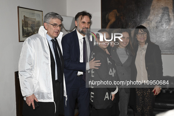 Umberto Maerna Novo, Guido Quintino Liris, Carolyn Smith, Alessandra Locatelli, and Anna Maria Mancuso are attending the photocall for ''Wor...