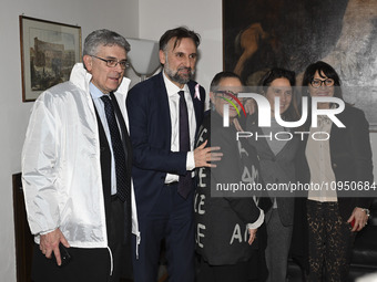 Umberto Maerna Novo, Guido Quintino Liris, Carolyn Smith, Alessandra Locatelli, and Anna Maria Mancuso are attending the photocall for ''Wor...