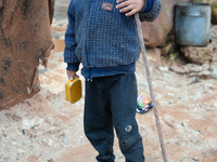 After A Year Since The Earthquake, Camps In The City Of Jindires , on January 31, 2024, Find Themselves Immersed In Mud And Clay Due To Heav...