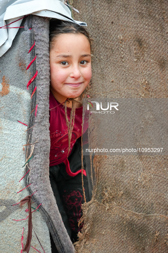 After A Year Since The Earthquake, Camps In The City Of Jindires , on January 31, 2024, Find Themselves Immersed In Mud And Clay Due To Heav...