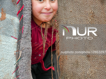 After A Year Since The Earthquake, Camps In The City Of Jindires , on January 31, 2024, Find Themselves Immersed In Mud And Clay Due To Heav...