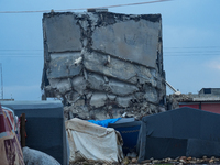 After A Year Since The Earthquake, Camps In The City Of Jindires , on January 31, 2024, Find Themselves Immersed In Mud And Clay Due To Heav...