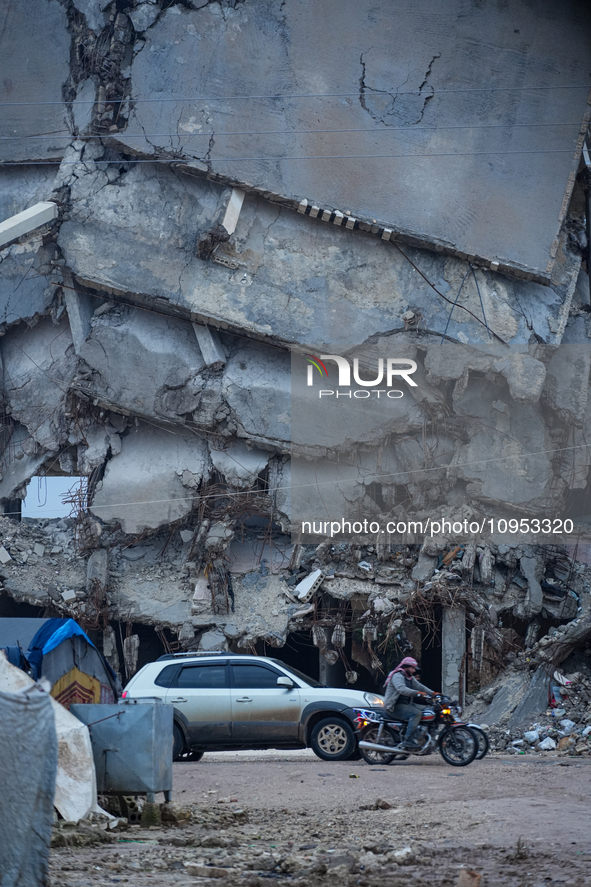 After A Year Since The Earthquake, Camps In The City Of Jindires , on January 31, 2024, Find Themselves Immersed In Mud And Clay Due To Heav...