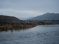 The Rialb reservoir in the province of Lleida is experiencing the effects of drought in La Noguera, Spain, on February 2, 2024. Catalonia is...