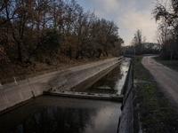 The Urgell Canal in the province of Lleida is experiencing the effects of the drought that Catalonia is currently suffering from, with the r...