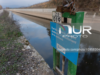 The Urgell Canal in the province of Lleida is experiencing the effects of the drought that Catalonia is currently suffering from, with the r...