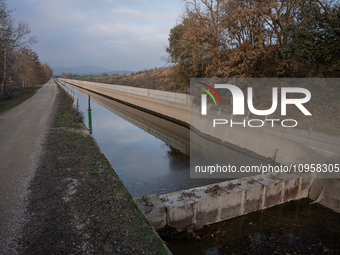 The Urgell Canal in the province of Lleida is experiencing the effects of the drought that Catalonia is currently suffering from, with the r...