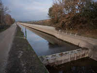 The Urgell Canal in the province of Lleida is experiencing the effects of the drought that Catalonia is currently suffering from, with the r...