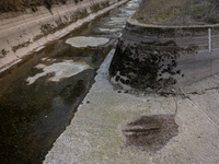 The Urgell Canal in the province of Lleida is experiencing the effects of the drought that Catalonia is currently suffering from, with the r...