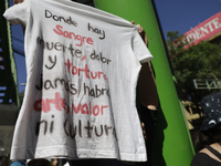 Members of various animal welfare and anti-speciesist groups are demonstrating outside the Plaza Mexico in Mexico City, rejecting the return...