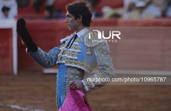 Sebastian Castella, a French bullfighter, is preparing for a bullfight inside the Plaza Mexico in Mexico City, as members of various animal...