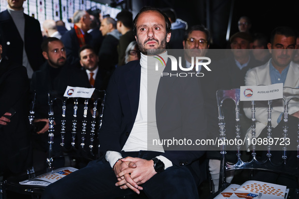 Alberto Gilardino is attending the gala evening for the Amici dei Bambini tournament at Galleria Lampo in Milan, Italy, on February 7, 2024....