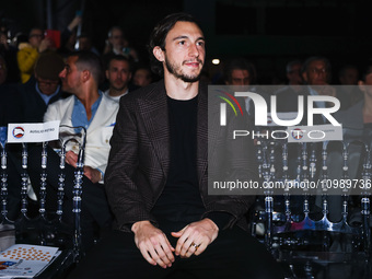 Matteo Darmian is attending the gala evening for the Amici dei Bambini tournament at Galleria Lampo in Milan, Italy, on February 7, 2024. (