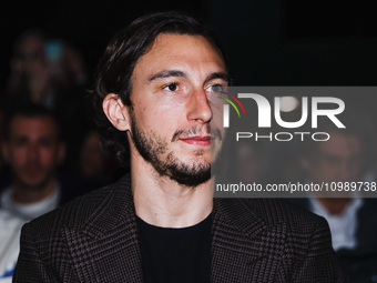 Matteo Darmian is attending the gala evening for the Amici dei Bambini tournament at Galleria Lampo in Milan, Italy, on February 7, 2024. (