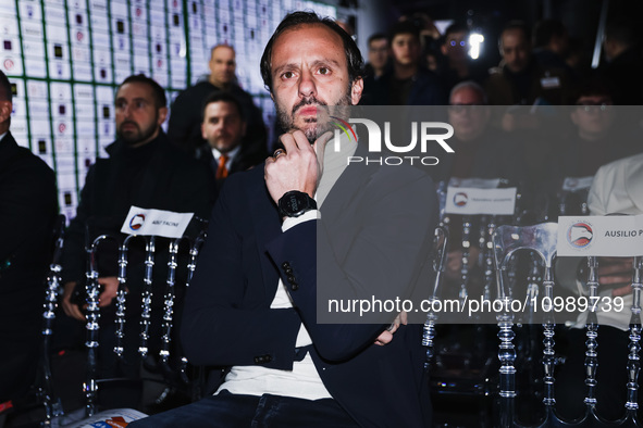 Alberto Gilardino is attending the gala evening for the Amici dei Bambini tournament at Galleria Lampo in Milan, Italy, on February 7, 2024....