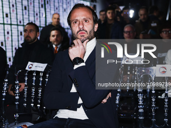 Alberto Gilardino is attending the gala evening for the Amici dei Bambini tournament at Galleria Lampo in Milan, Italy, on February 7, 2024....