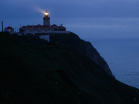 A view of the Cabo da Roca Lighthouse in Sintra, Portugal on February 12, 2024. (