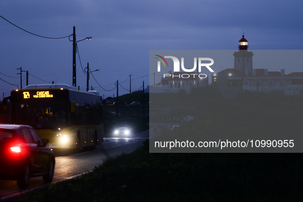 A view of the Cabo da Roca Lighthouse in Sintra, Portugal on February 12, 2024. 