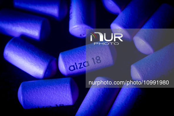 Concerta pills ADHD medication are seen in this illustration photo in Warsaw, Poland on 13 February, 2024. 