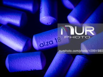 Concerta pills ADHD medication are seen in this illustration photo in Warsaw, Poland on 13 February, 2024. (