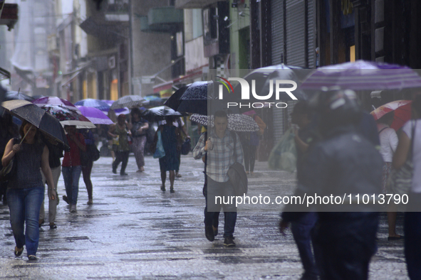 Rain is causing disruption in Sao Paulo, Brazil, on this rainy afternoon. 
