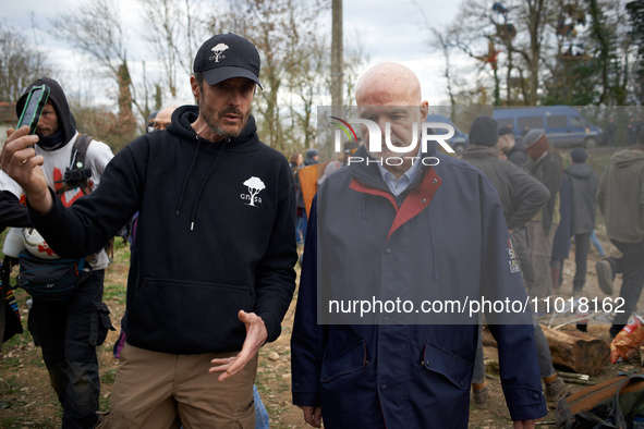 Michel Forst, the United Nations Special Rapporteur on the situation of human rights defenders, is visiting the 'Crem'Arbre' ZAD (Zone To De...