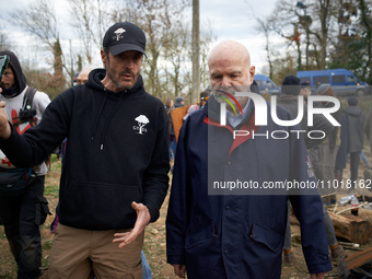 Michel Forst, the United Nations Special Rapporteur on the situation of human rights defenders, is visiting the 'Crem'Arbre' ZAD (Zone To De...