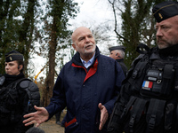 Michel Forst, the United Nations Special Rapporteur on the situation of human rights defenders, is visiting the 'Crem'Arbre' ZAD (Zone To De...