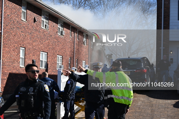 Two people are reportedly dying in a fatal fire at an apartment building on Spruce Street in Passaic, New Jersey, United States, on March 3,...