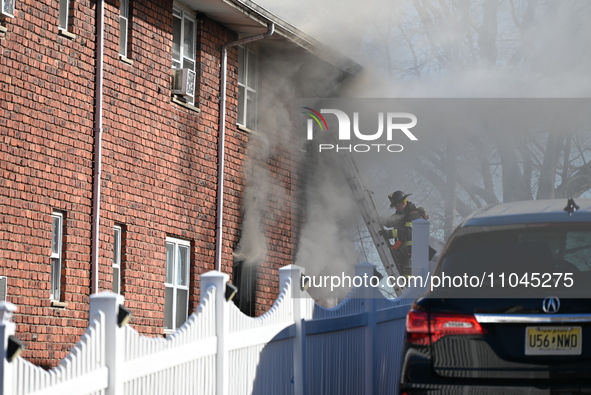 Two people are reportedly dying in a fatal fire at an apartment building on Spruce Street in Passaic, New Jersey, United States, on March 3,...