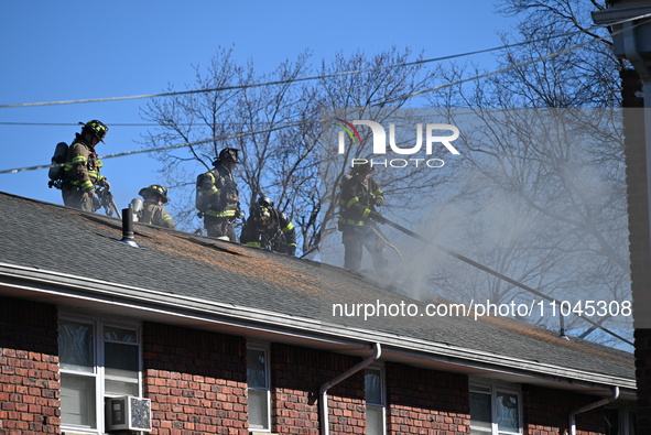 Two people are reportedly dying in a fatal fire at an apartment building on Spruce Street in Passaic, New Jersey, United States, on March 3,...