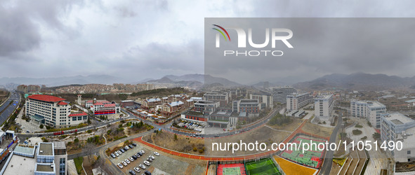 A view of Pennon Group is seen in Qingdao, Shandong province, China, on March 6, 2024. From 2008 to 2023, Pennon Group has trained 163 stude...