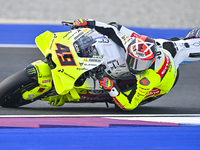 Italian MotoGP rider Fabio Di Giannantonio from the Pertamina Enduro VR46 Racing Team is participating in the Free Practice 1 session of the...