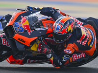 Australian MotoGP rider Jack Miller from Red Bull KTM Factory Racing is participating in the Free Practice 1 session of the Qatar Airways Mo...